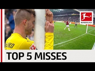 Top 5 open goal misses 2017/18 so far kagawa, origi, yarmolenko