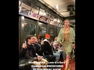 Stella maxwell walks at the @moschino pre fall winter 2020 in nyc stellamaxwell ( 937 x 750 ) mp4