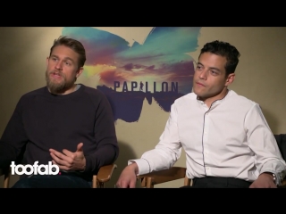 Charlie hunnam rami malek on papillon weight loss and nude fight