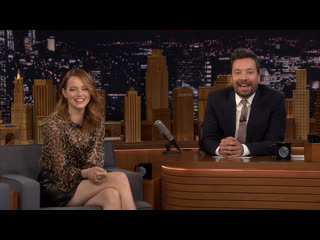 Эмма стоун у джимми фэллона / emma stone on tonight show starring jimmy fallon