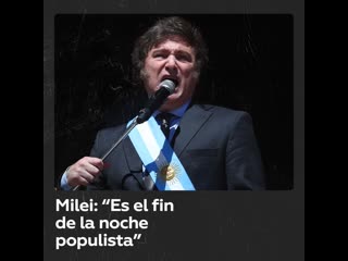 Javier milei proclama desde la casa rosada el fin del populismo en argentina