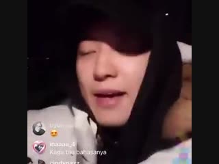 181214 chanyeol insta live;