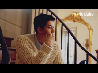 170629 exo sehun @ marie claire magazine july 2017 issue making film