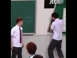 Jongin broke the blackboard because of embarrassments