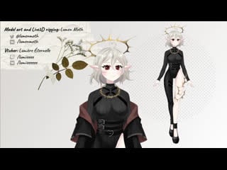 Vtuber lumière éternelle (live2d model showcase)