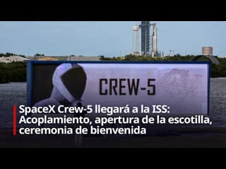 Spacex crew 5 llega a la estación espacial internacional