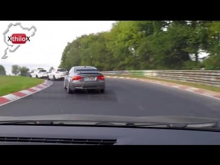 3 megane rs escorting bmw e92 m3 on the nürburgring nordschleife