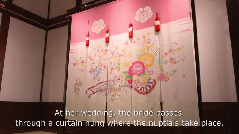 “hanayome noren” (bridal curtains) from nanao, ishikawa prefecture