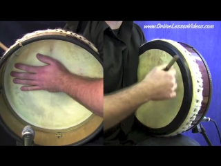 Bodhrán lessons [hd] slip jig rhythms part 1 by chris