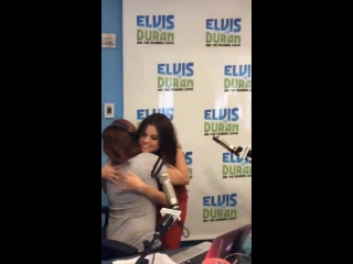 @z100newyork #selenagomez walking into the studio and of course she hugs everyone in the room 😍😍😍 #selenaonelvis #selenators