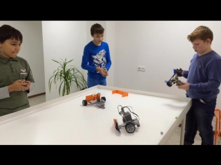 Techball тренироа роботов футболистов в клубе «легокласс»