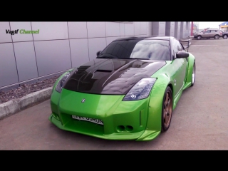 Nissan 350z green custom cool vagif channel