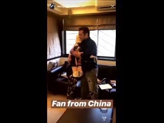 Cute ️️ fan from china with salmankhan ️ bharat mp4