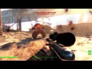 Fallout 4 – нарезка кадров с боями