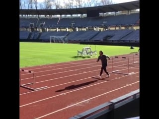 This high jumper can float over hurdles