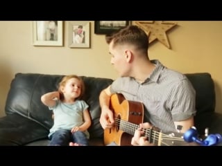 Father and daughter sing "youve got a friend in me"