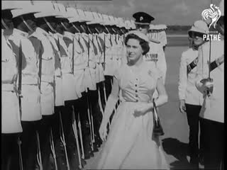 Trinidad hails princess margaret (1955)