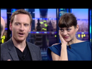 Марион котийяр и майкл фассбендер на шоу "el hormiguero" (marion cotillard, michael fassbender)