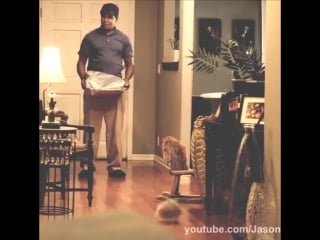 Girl scares the hell out of pizza delivery guys video porn