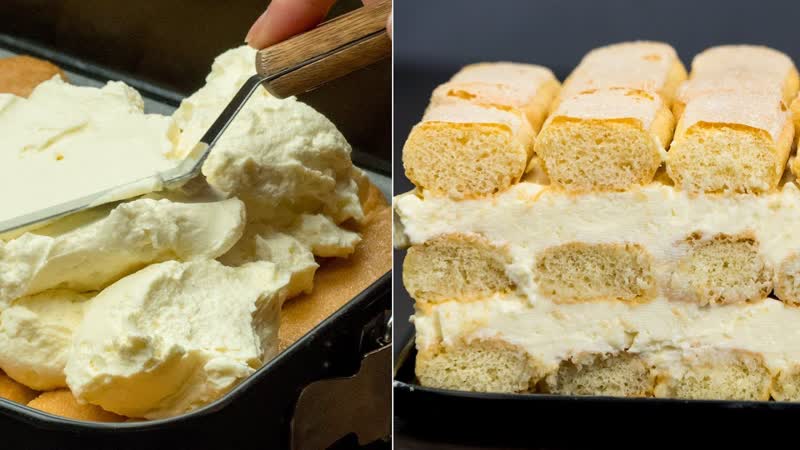 Нежное домашнее пирожное