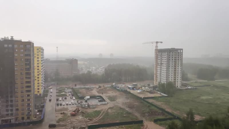 Дождь с градом