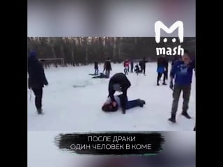 Фанаты устроили массовую драку в подмосковном лесу