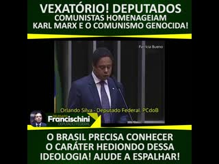 Vexatório! deputados comunistas homenageiam karl marx e o comunismo genocida!