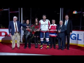 Ovechkin honored for 1,000 points