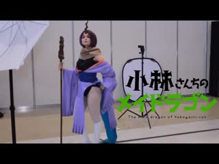 Miss kobayashi's dragon maid elma and tohru cosplay