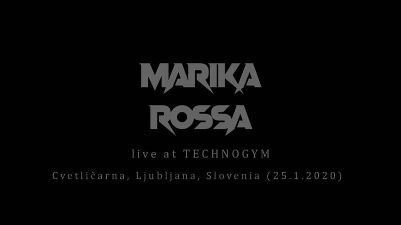 Marika rossa live at technogym @ cvetlicarna, ljubljana, slovenia