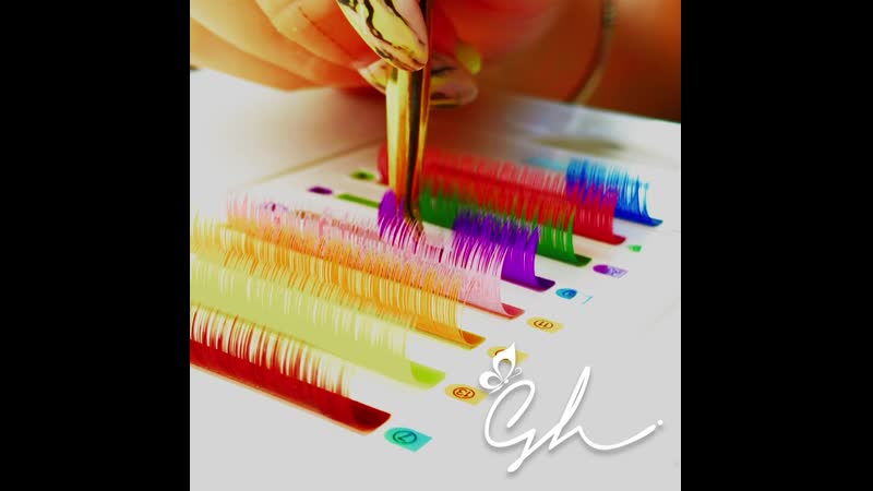 Разноцветные реснички)