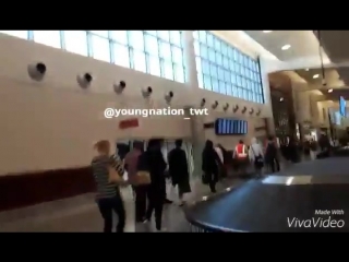 `fancam` 150925 | bangtan @ atlanta airport