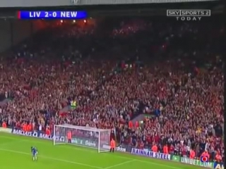 Xabi alonso great goal from own half liverpool v newcastle