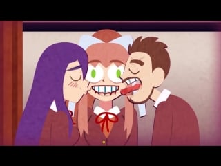 Доки доки литературный клуб анимация (русская озвучка) doki doki literature club animation rus