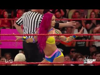 11wwe raw sasha banks vs sharlotte саша бенкс vs шарлотта (720p)