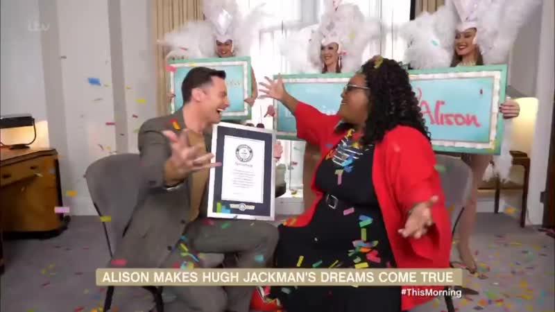 Alison helps hugh jackman fulfil his lifelong dream this morning