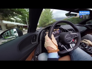 2017 audi r8 v10 spyder spain roadtrip 720р
