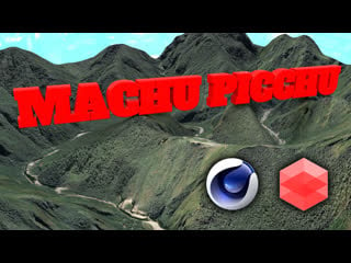 Machu picchu low poly 3d model