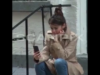 Selena facetiming w/ abel