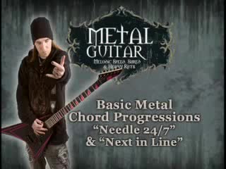 Alexi laiho basic metal chord progression from needled 24/7 & next in line