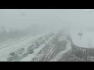 Авария на скоростной трассе