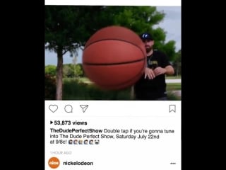 Tyler from the #dudeperfectshow has got game! head over to @thedudeperfectshow for more #trickshots! 🏀 #sports #dudeperfect