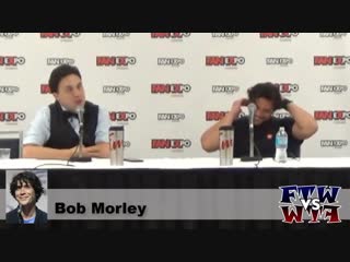 Bob morley accidentally making a dick joke, ladies and gentleman