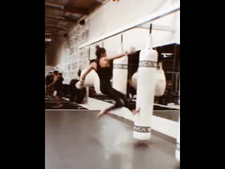 Kailin curran just in case i ever have to kick something this tall 📏