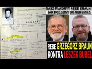 Rebe grzegorz braun kontra leszek bubel