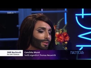 Conchita im nachtcafé, 12 7 2013 typisch mann, typisch frau