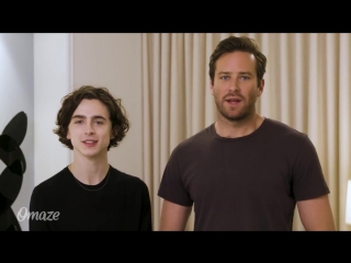 Hang with timothée chalamet and armie hammer before the oscars omaze