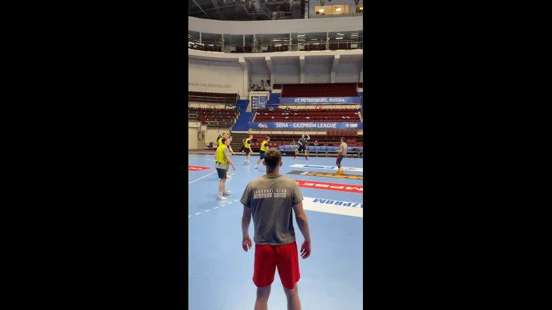 Тренироа бгк перед финалом seha gazprom league