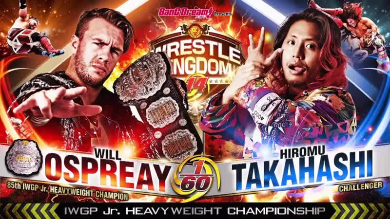 Will ospreay (c) vs hiromu takahashi (njpw wrestle kingdom 14 in tokyo dome day 1)
