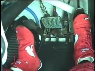 Foot cam from the hrt v8 supercar hot lap